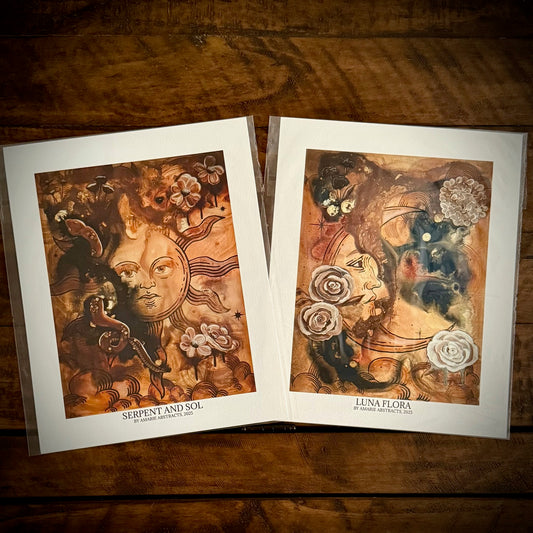 SERPENT & SOL, LUNA FLORA PRINT DUO